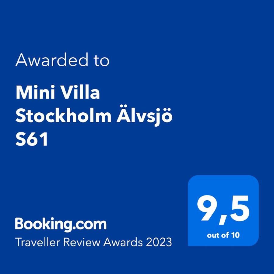 Mini Villa Stockholm Alvsjo S61 Exteriér fotografie